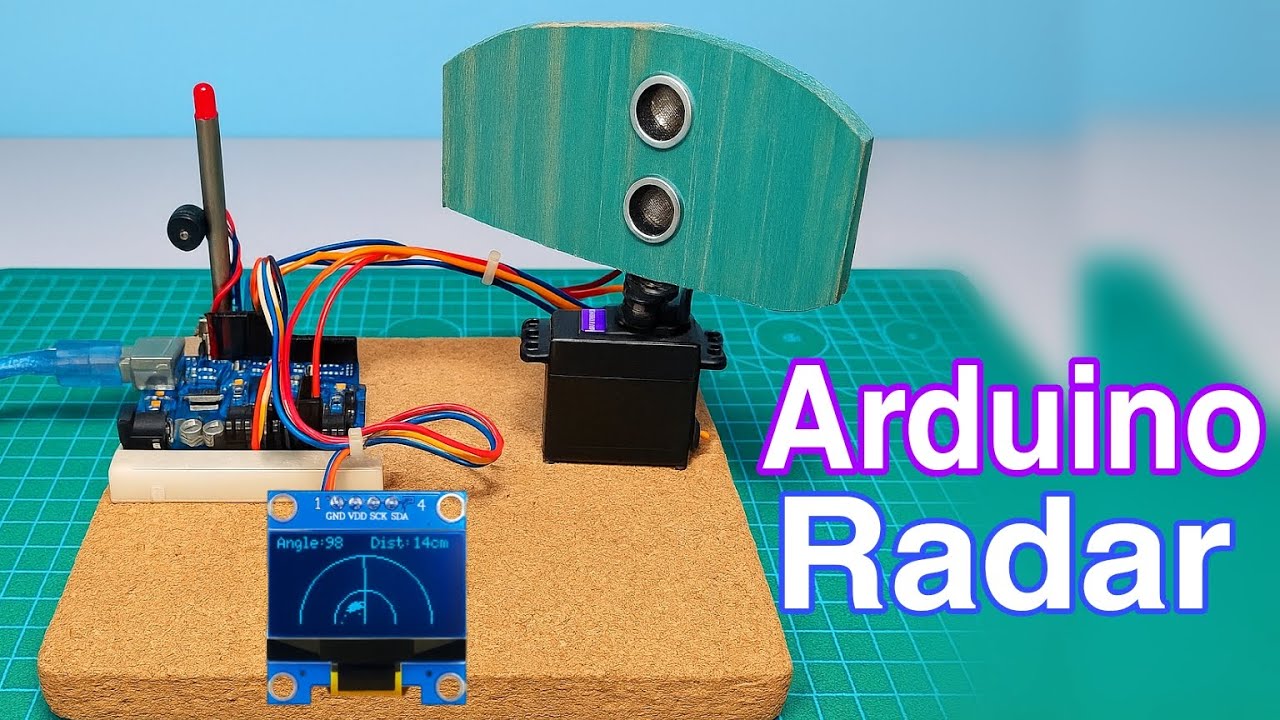 How to make Radar System with Oled display and Ultrasonic Sensor using Arduino