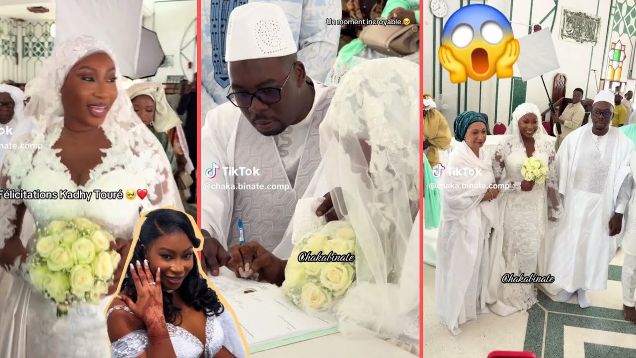 🚨😱Vidéo Mariage de Kadhy Touré à la Mosquée C'est Confirmé !! 😍😍