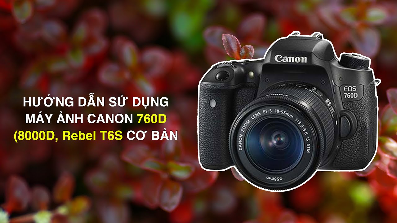 Hướng dẫn sử dụng m&aacute;y ảnh Canon 760D (8000D/ Reblel T6S) cơ bản nhất
