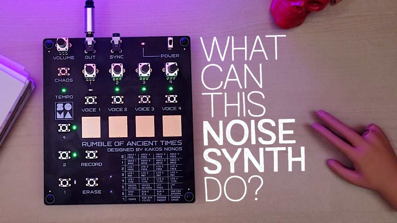 5 Sonic Sketches on the SOMA Rumble of Ancient Times (RoAT) Noise Synth