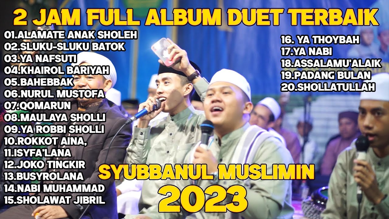 2 jam full sholawat merdu tim hadrah syubbanul muslimin 2023 Live Bandung Soreang