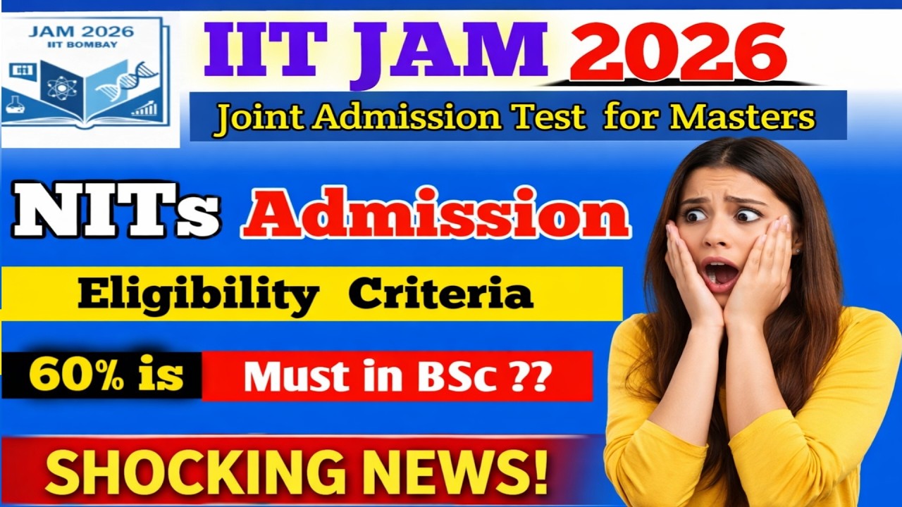 NIT Eligibility Criteria for MSc 😭 | iit jam 2026 | iit jam rank predictor 2026