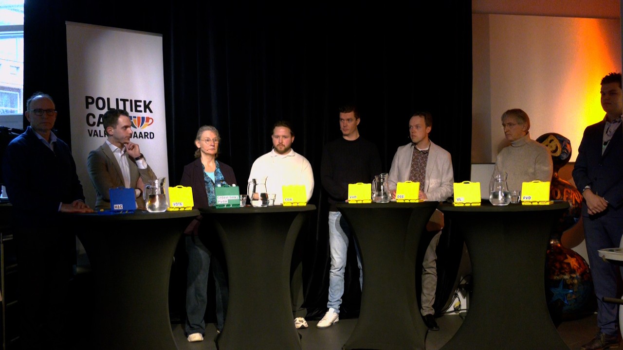 Politiek Café Valkenswaard zondag 22 februari vanuit de Hofnar in Valkenswaard