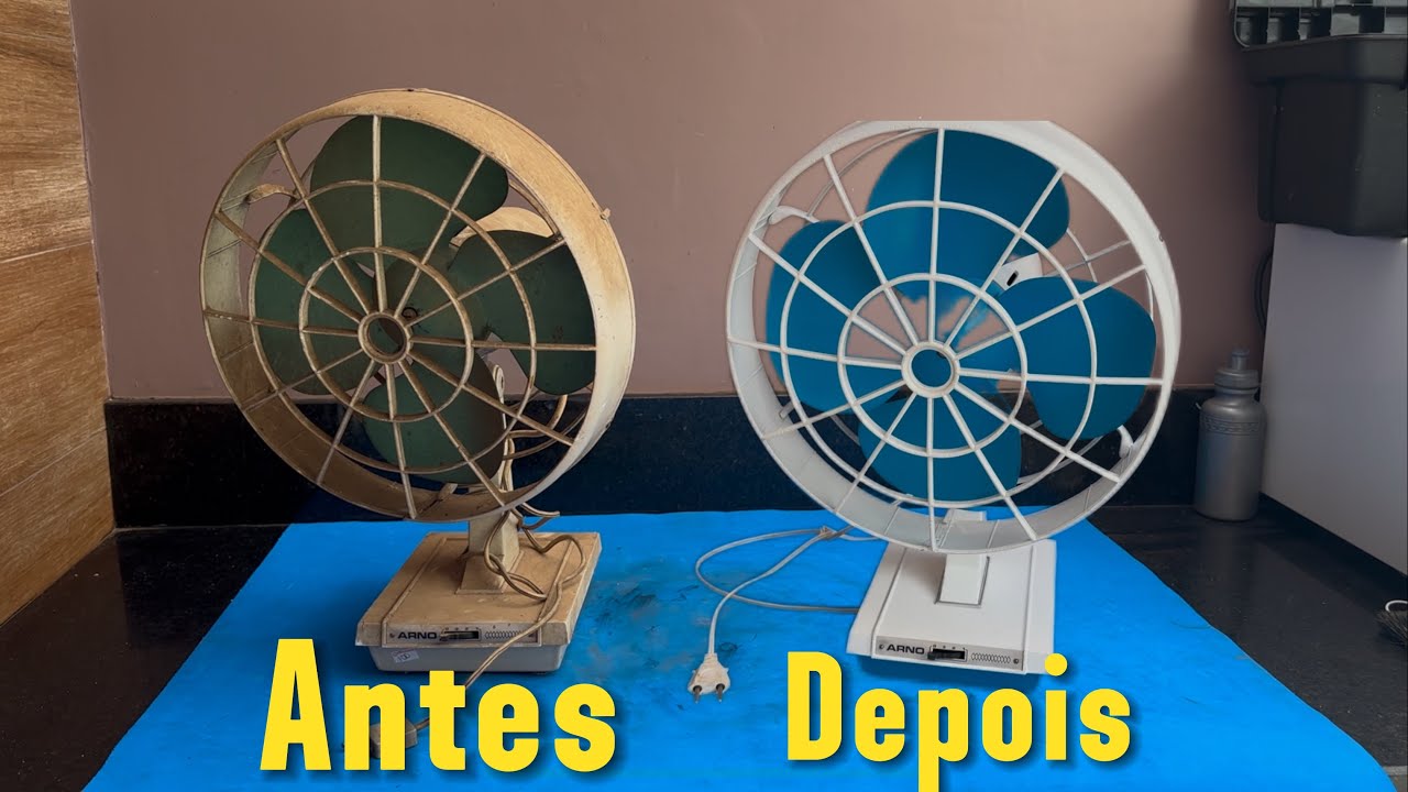 Conserto, limpeza e Restauração do Ventilador Antigo ARNO.