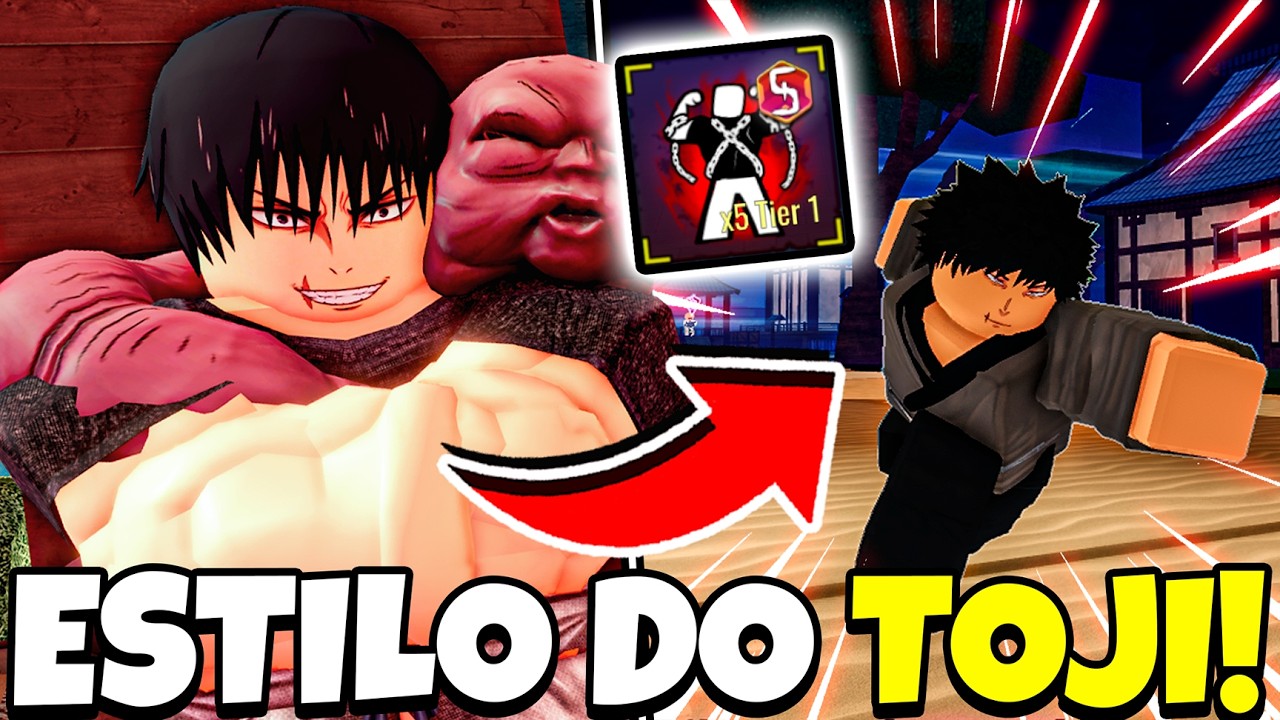 RESTRI&Ccedil;&Atilde;O CELESTIAL! ESSAS S&Atilde;O TODAS AS HABILIDADES DO NOVO ESTILO DO TOJI NO KAIZEN DO ROBLOX