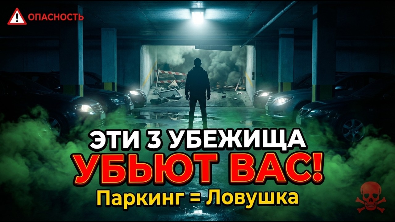 💀 3 УБЕЖИЩА, которые УБЬЮТ ВАС! Почему ПАРКИНГ — это ЛОВУШКА?