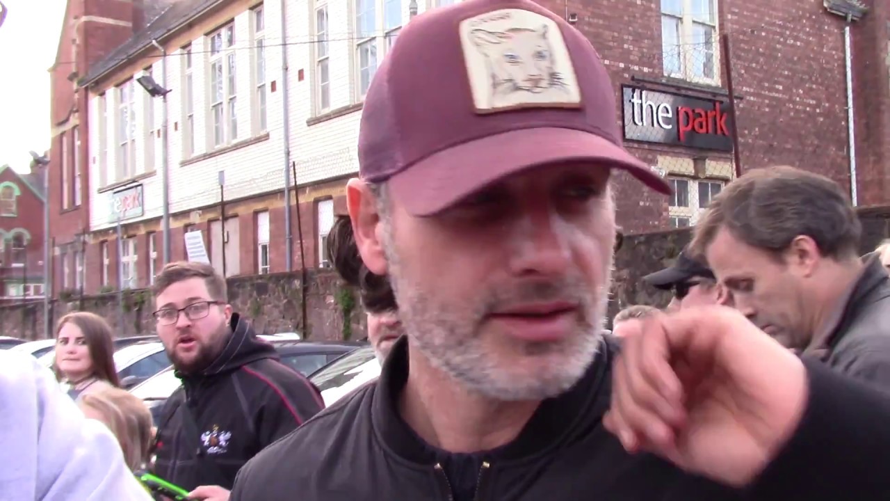 Walking Dead star Andrew Lincoln at Exeter City Football Club