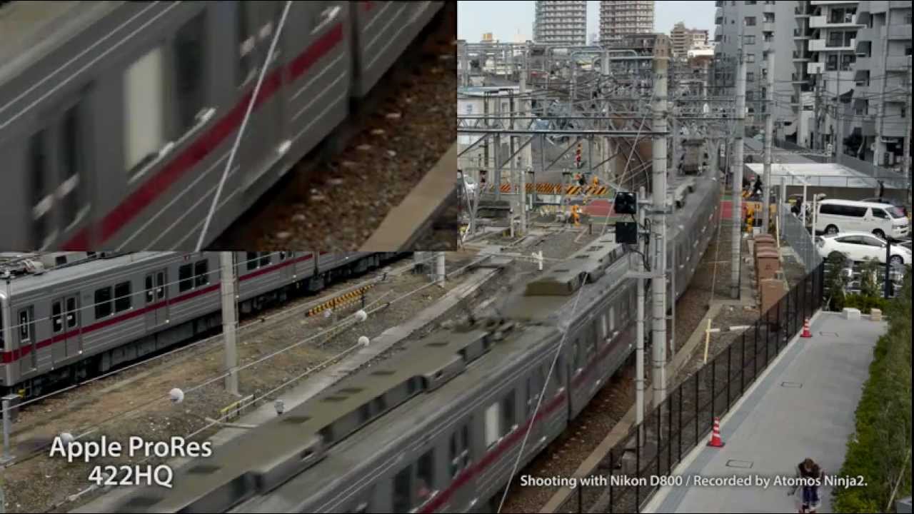 Comparison of image quality ProRes and DNxHD.