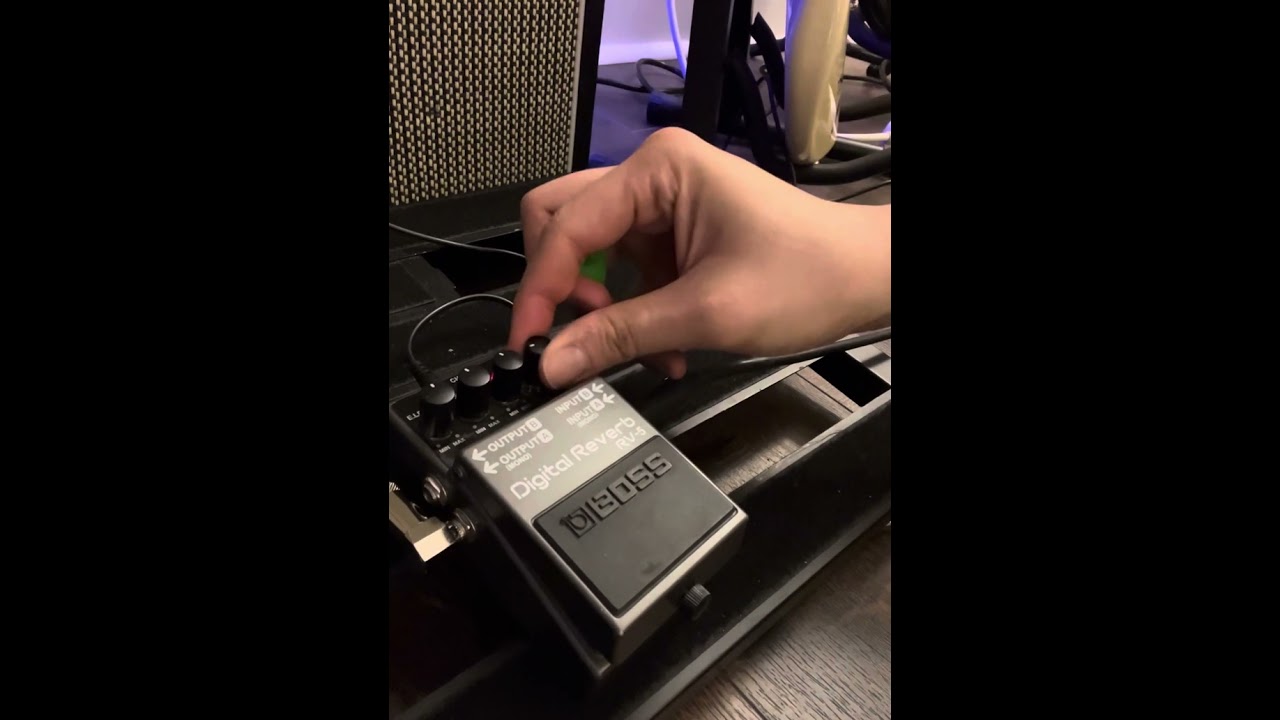 Boss RV-5 Demo Reverb Pedal No Talking 