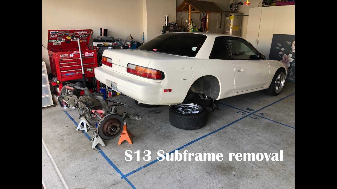 Nissan 240SX, Rear subframe removal #S13