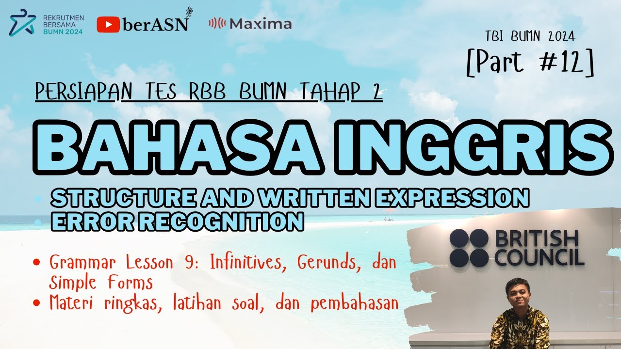LATIHAN SOAL TBI BUMN | MATERI TBI BUMN | SOAL BAHASA INGGRIS TBI BUMN | TBI BUMN 2024 | PART 12