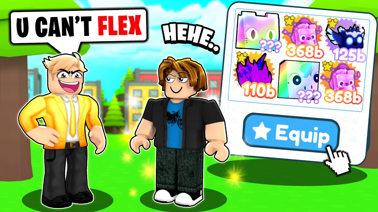 I Challenged FLEXERS As A RICH NOOB! (Roblox Pet Simulator X)