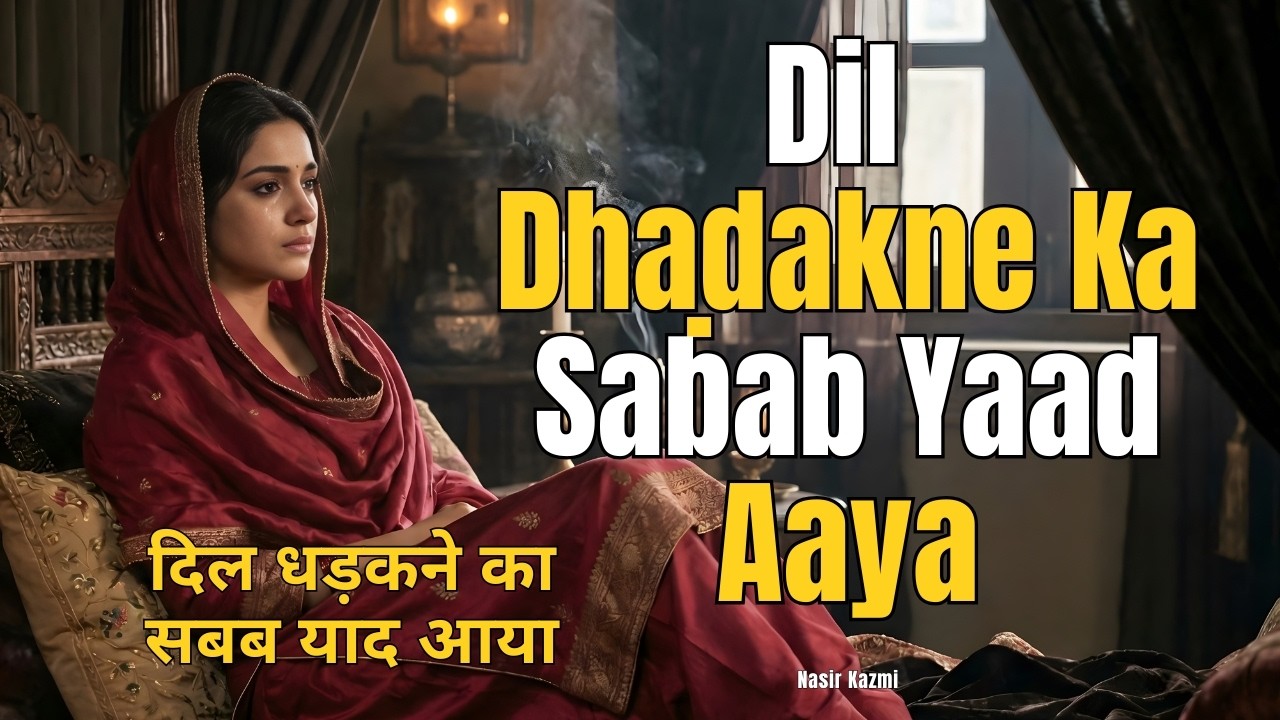 Dil Dhaḍakne Ka Sabab Yaad Aaya | This Ghazal Will Stay With You | Nasir Kazmi