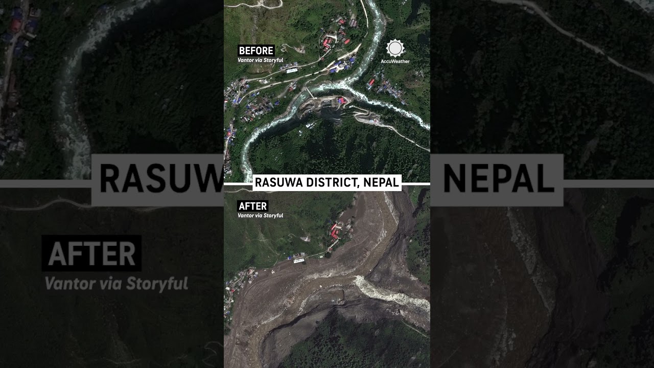 Nepal Flooding: Before and After Satellite Images Show Complete Destruction