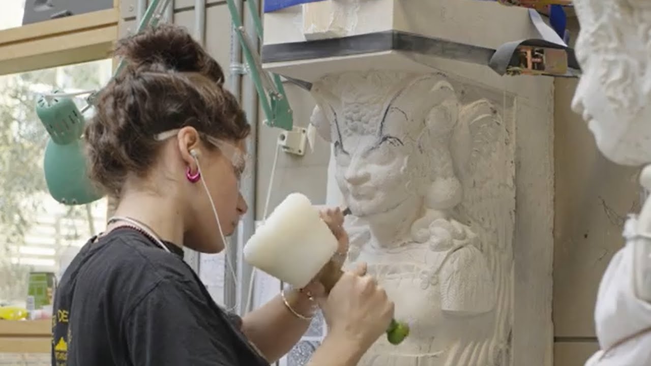 Carving at City & Guilds of London Art School
