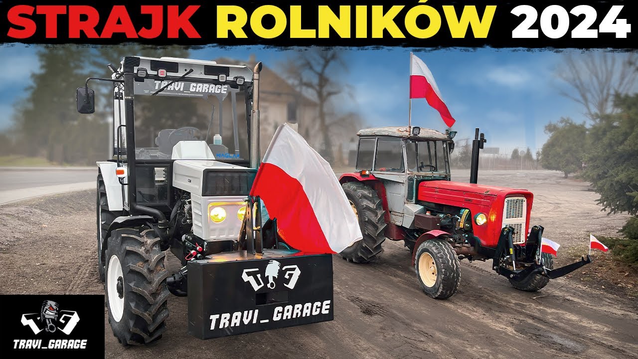 ,,TEN KRAJ JEST NASZ I WASZ!'' PROTEST ROLNIKÓW (RADZIEJÓW, OSIĘCINY) URSUS C-360 TURBO 4X4