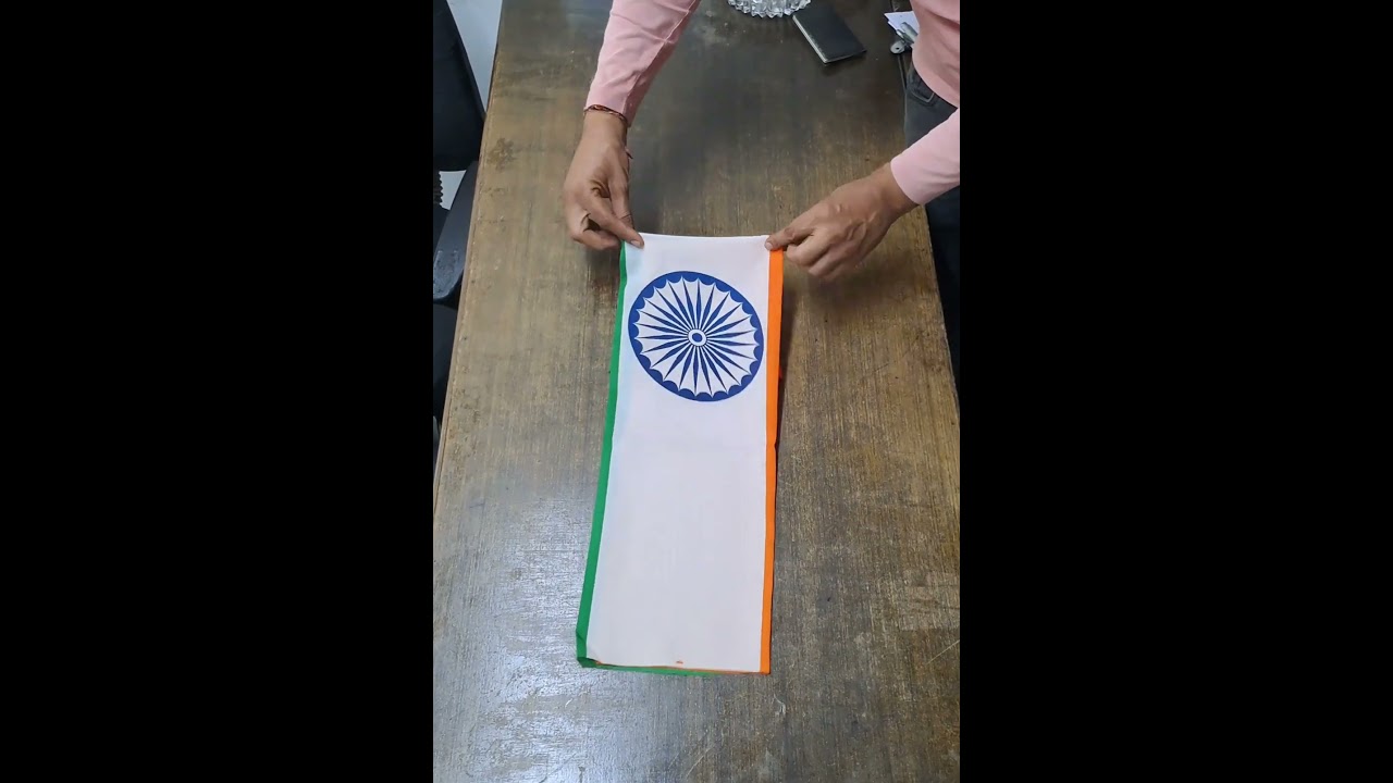 Folding Indian National Flag Tutorial || Shan teri watan song || #harghartiranga || #shorts
