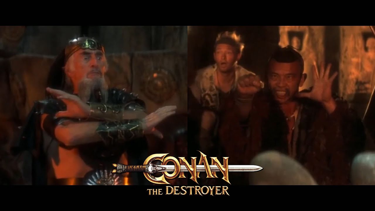 Conan the Destroyer - Akiro vs The Leader [HD]