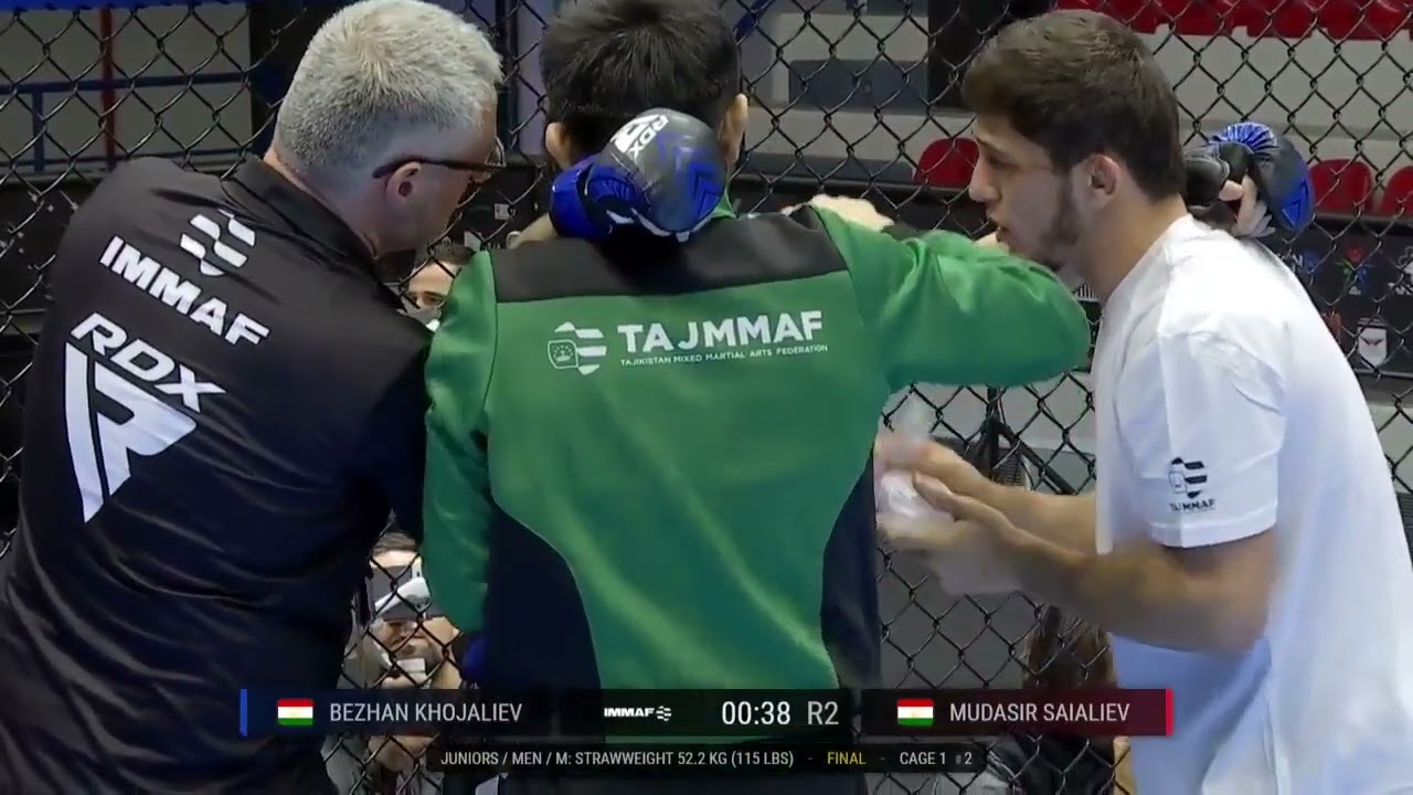 JUNIOR FINALS. Bezhan Khojaliev (Tajikistan) VS Mudasir Saialiev (Tajikistan)