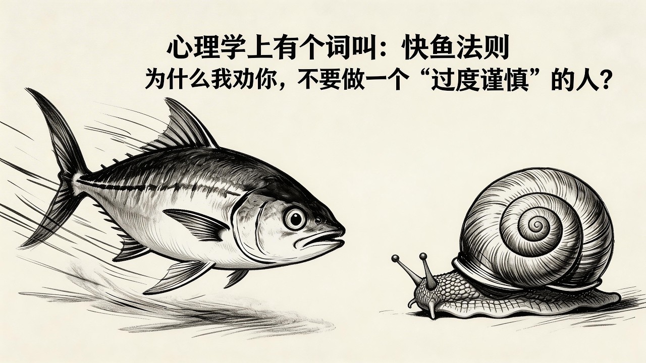 心理学上有个词叫：快鱼法则｜为什么我劝你，不要做一个&ldquo;过度谨慎&rdquo;的人？