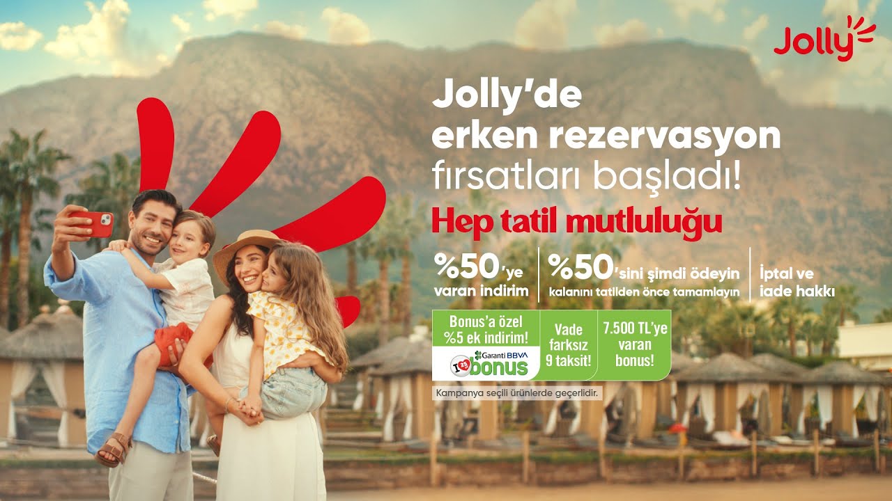 🌴 Jolly&rsquo;de Erken Rezervasyon Fırsatları Başladı! 🌅