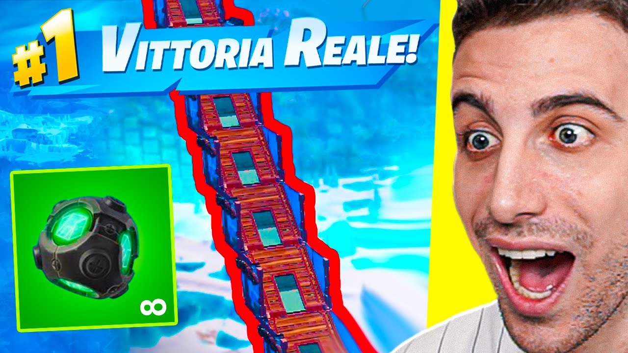 Faccio una SKYBASE in ZERO BUILD e VINCO la Partita! Fortnite ITA!