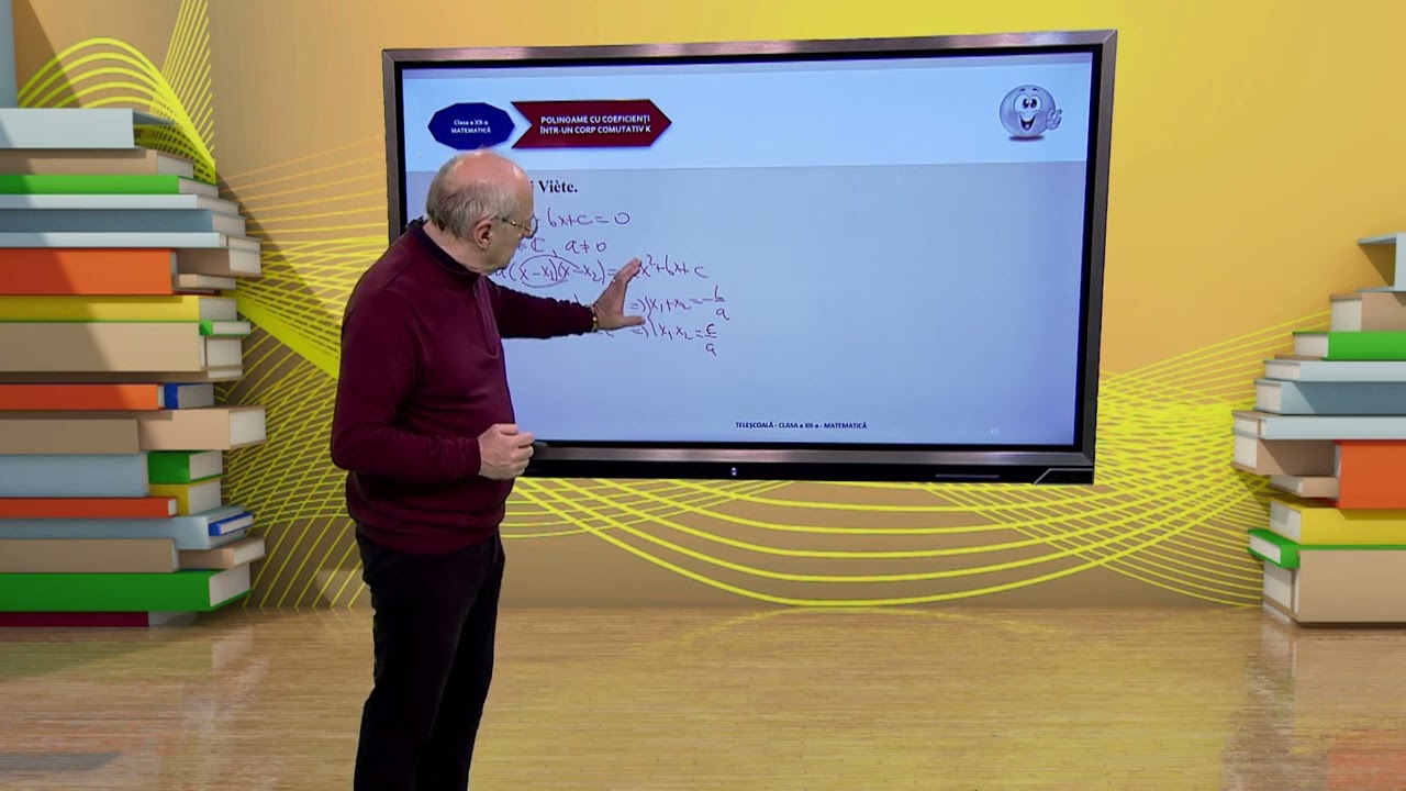 TeleŞcoala: Matematică clasa a XII-a – Polinoame cu coeficienţi complecşi (@TVR2)