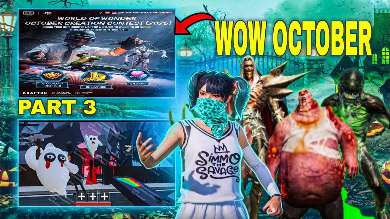 PUBG WOW October Creation Contest 2025  Full Map Creation Tutorial  Monster Carnival Theme Explained