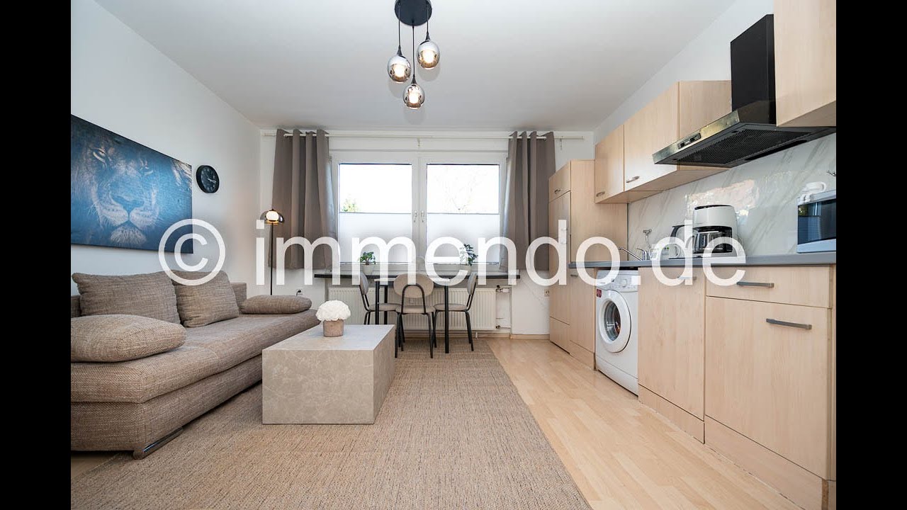 *Objekt 428856,  2 Zimmer, 45 m², Duisburg-Neudorf, helles möbliertes Apartment.