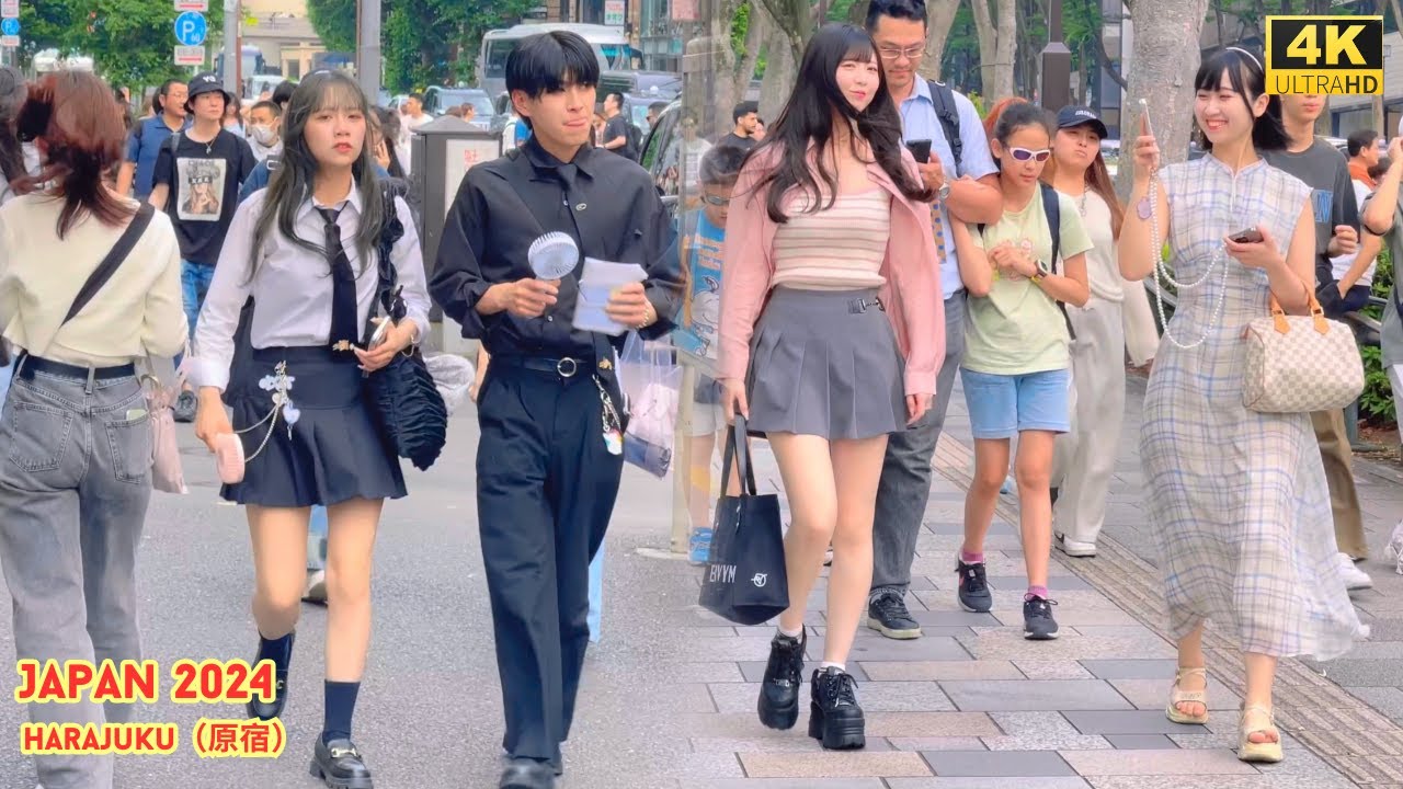 4k hdr japan travel 2024 | Walk in Harajuku（原宿）Tokyo japan | City ambience Nature for relaxing