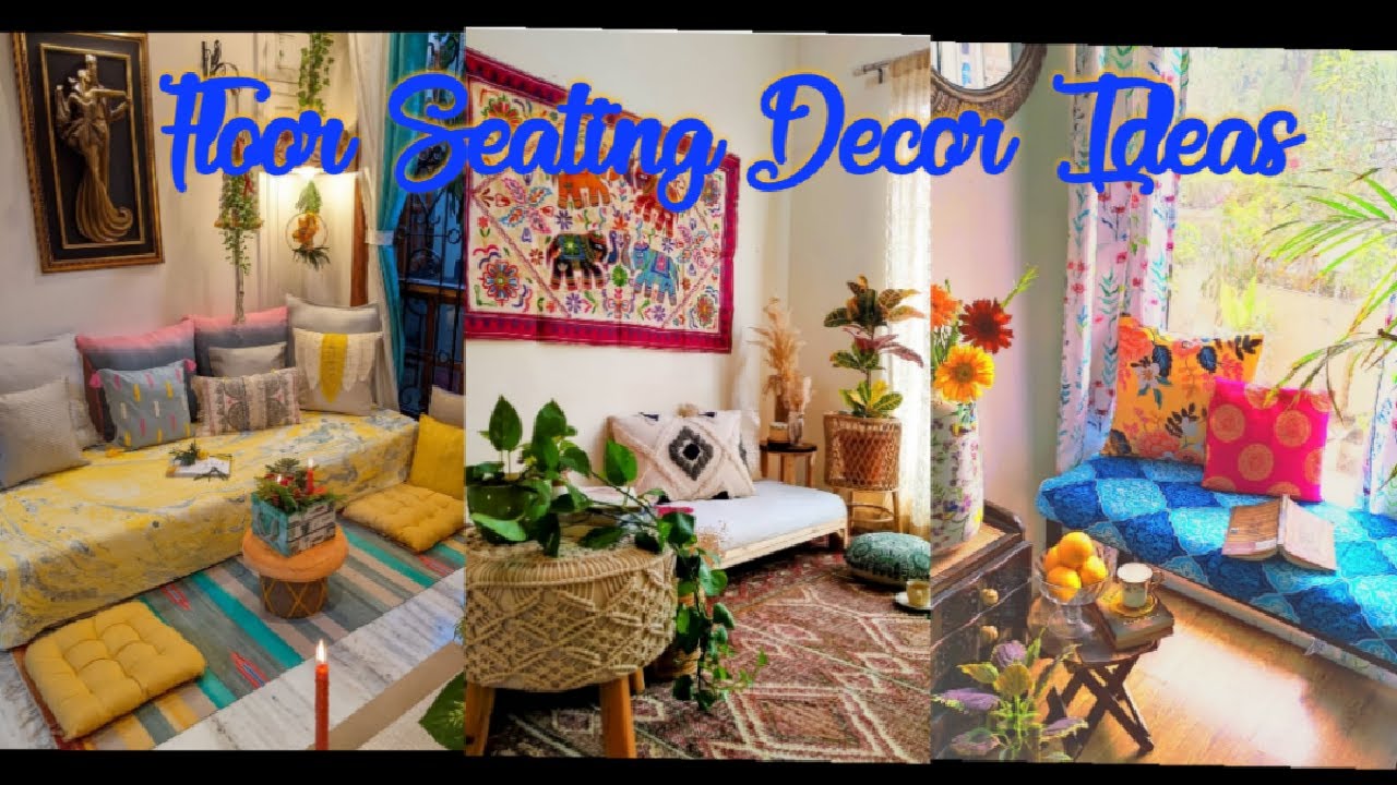 Floor Seating Arrangement Decor Ideas || DIYS (PART 1)