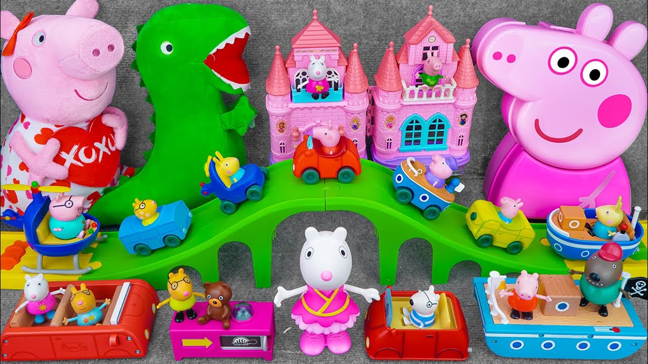 99 Minutes of Satisfying ASMR Unboxing | Adorable Peppa Pig All Around Peppa’s Town Playset 🏰