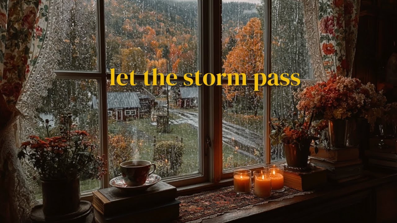 POV: Reading Alone on a Rainy Evening in England | Rain & Thunder Ambience | Dark Academia