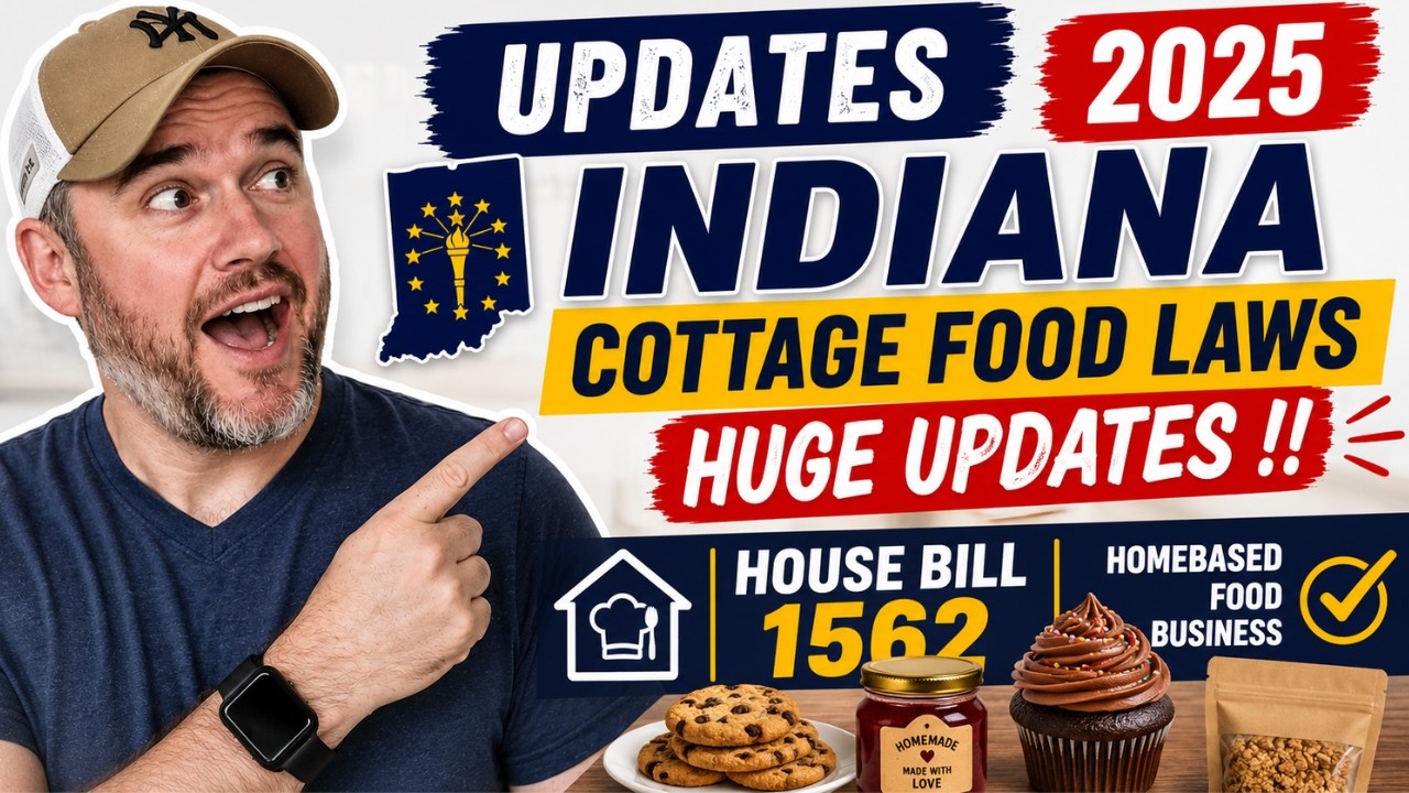 UPDATES 2025 INDIANA COTTAGE FOOD LAWS ( HUGE UPDATES !!) House Bill 1562 homebased food business