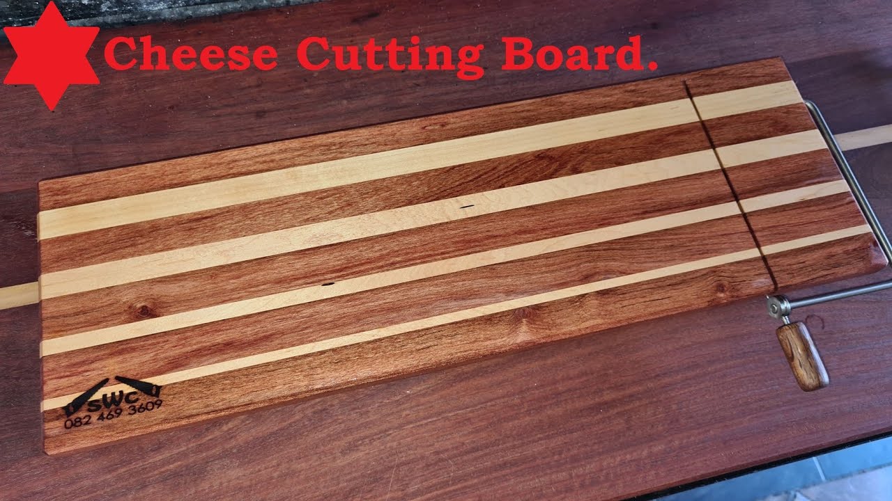 Cheese Cutting Board with wire cheese cutter.