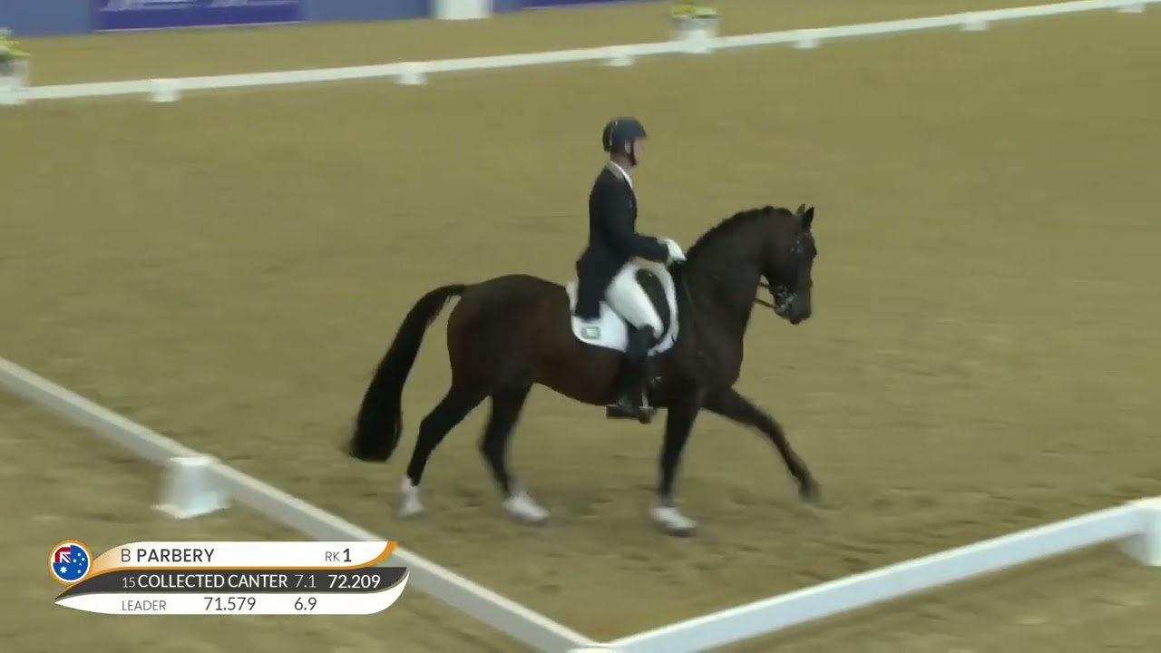 Brett Parbery on Iresials L, winner of CDI 1* Prix St Georges