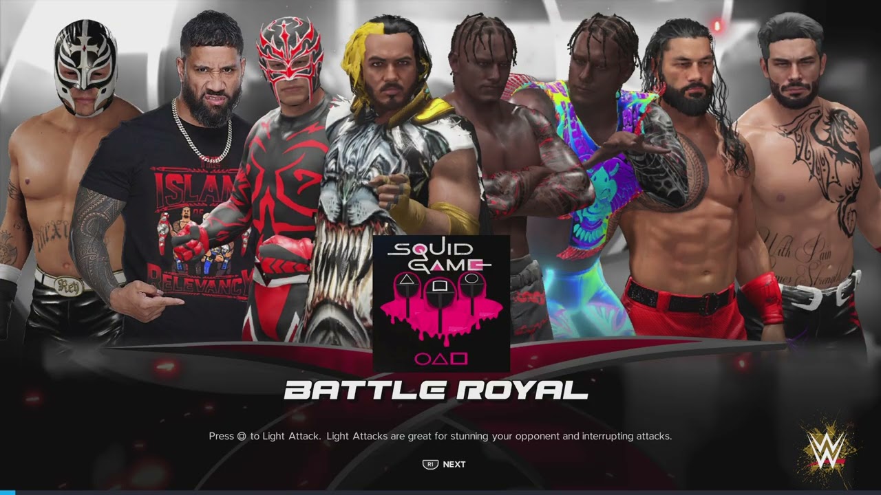 Wwe squid game game 3 and game 4