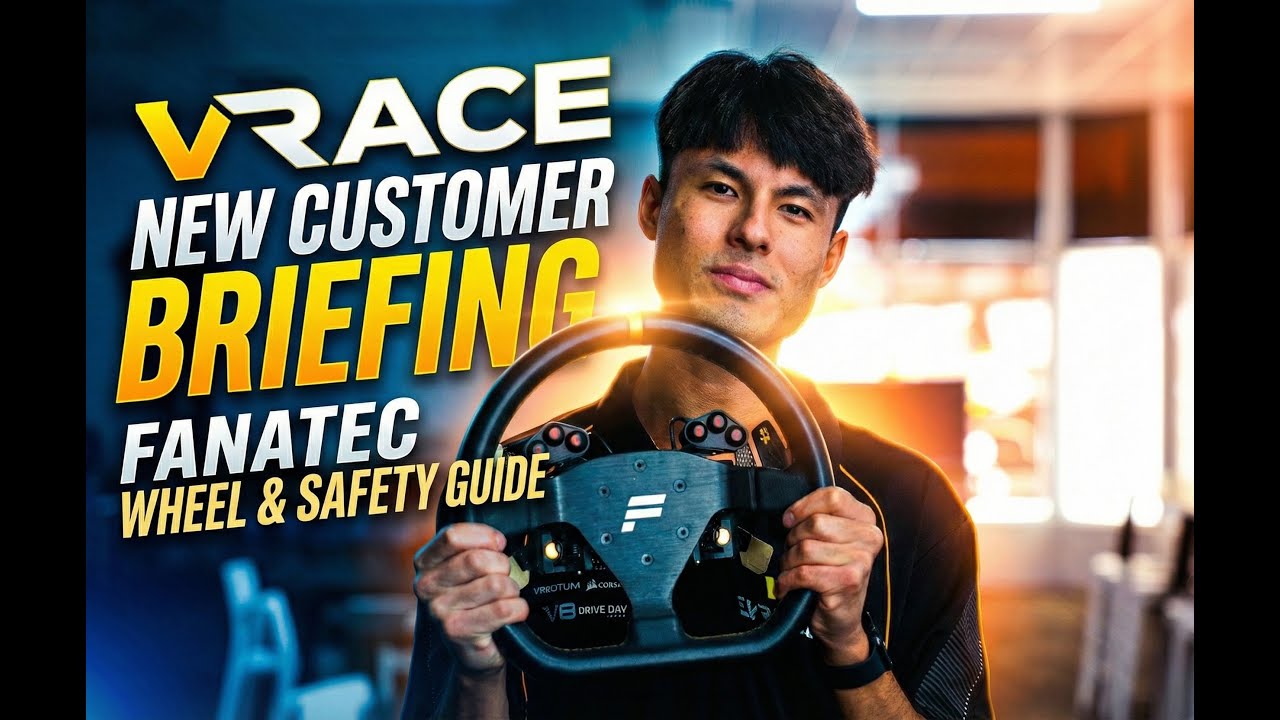 VRace Driver Briefing: Controls, Safety & Equipment