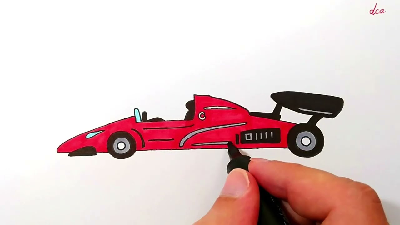 How to Draw a Racing Car