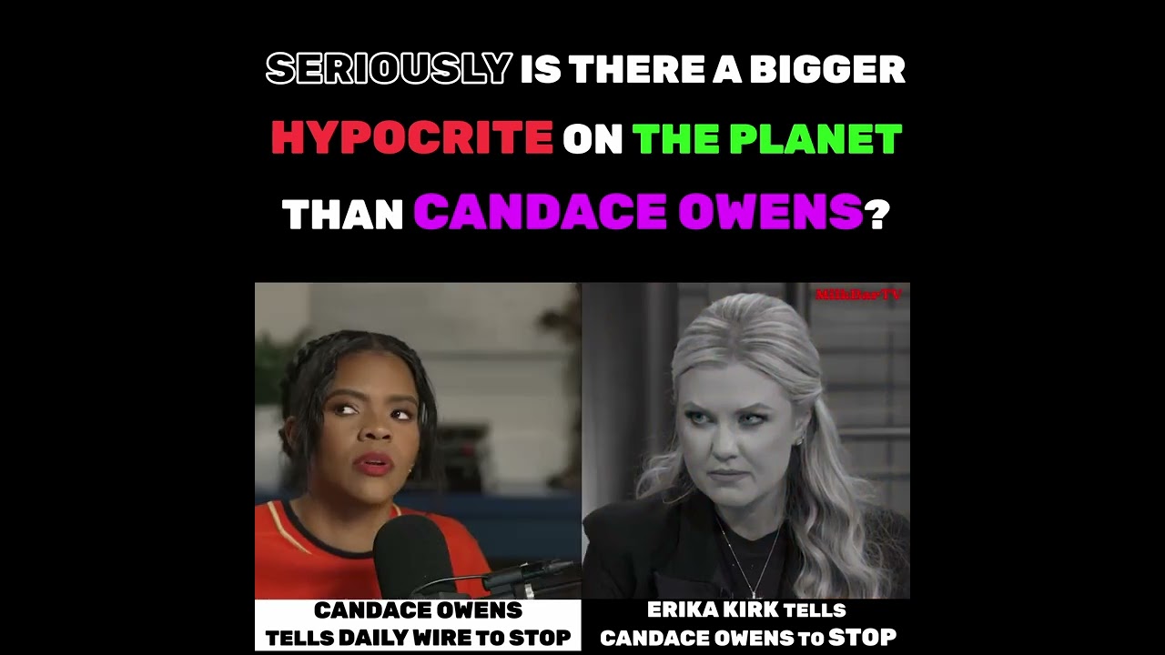 There's no limit to Candace Owens' HYPOCRISY!