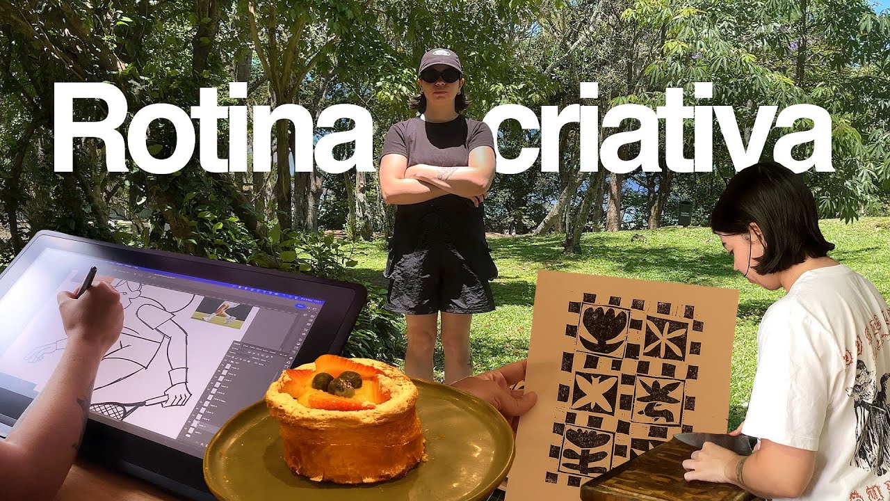como estou construindo minha rotina criativa | xilogravura, marmitas e rotina real