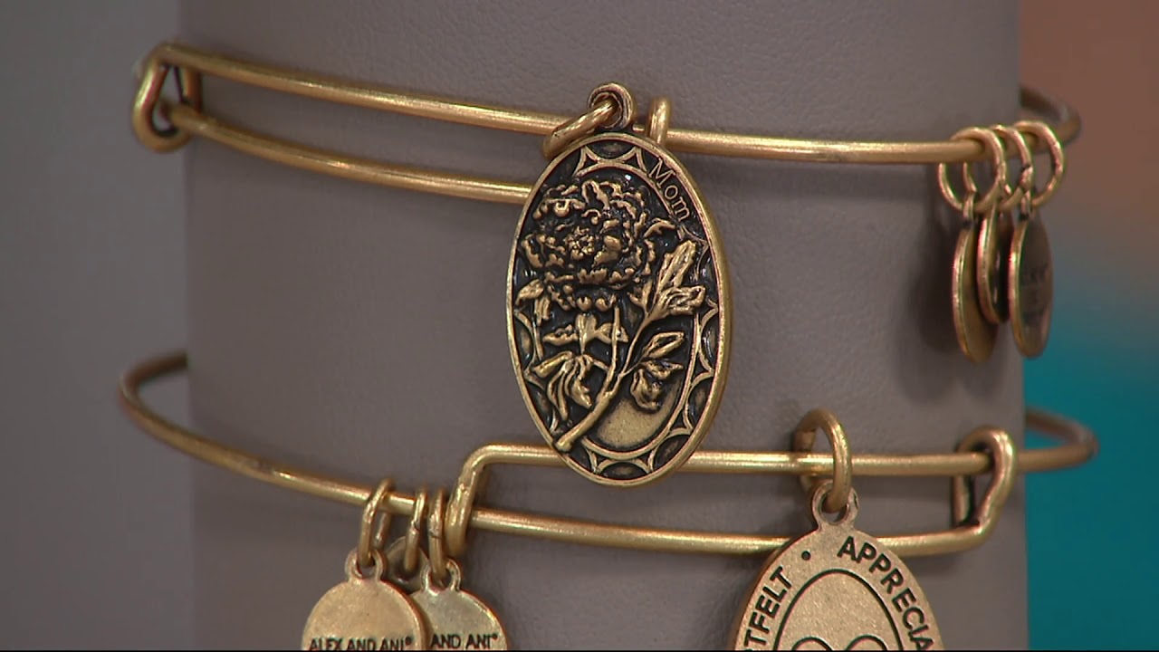 Alex and Ani Because I Love You Charm Bangle on QVC