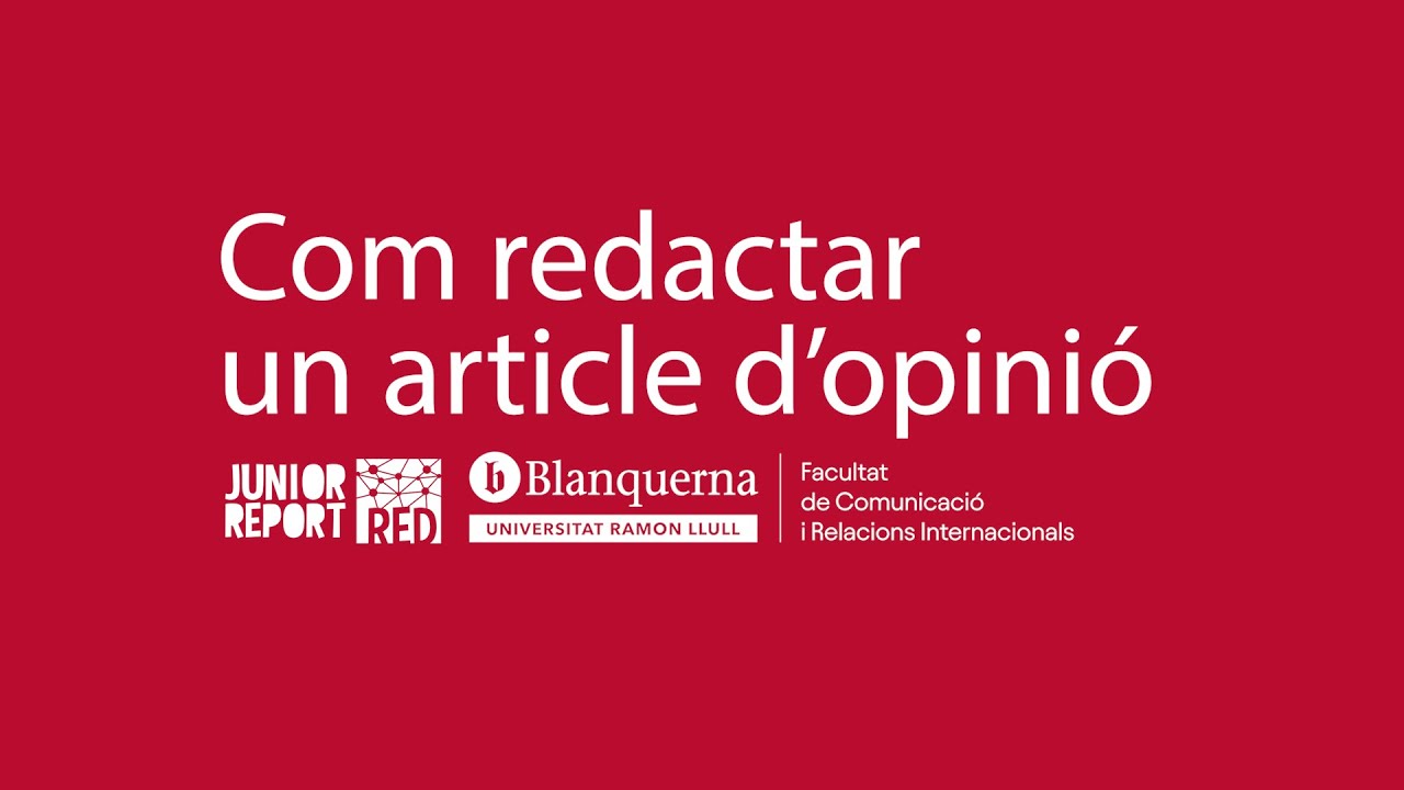 Com redactar un article d&rsquo;opini&oacute;? - Francesc-Marc &Aacute;lvaro