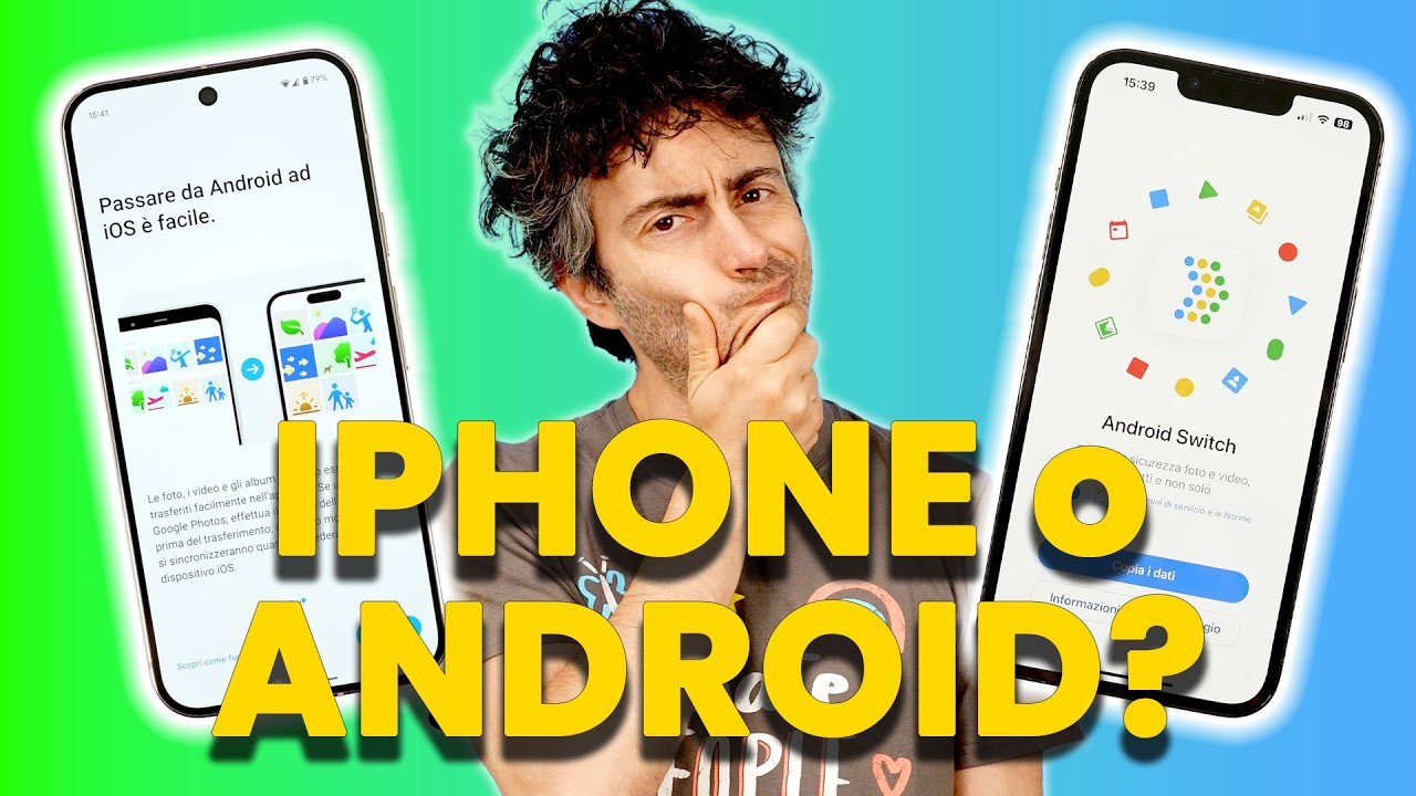 COME TRASFERIRE DATI da ANDROID a IPHONE e VICEVERSA: Passa a iOS vs Android Switch