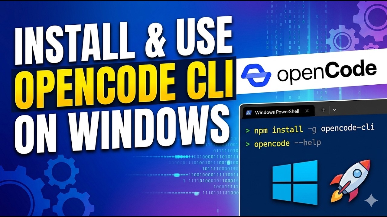 How to Install & Use OpenCode CLI on Windows