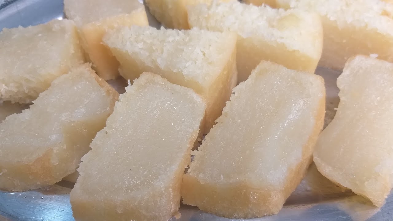 Bolo de Goma de Tapioca com Coco |  Bolo de grude - sem glúten