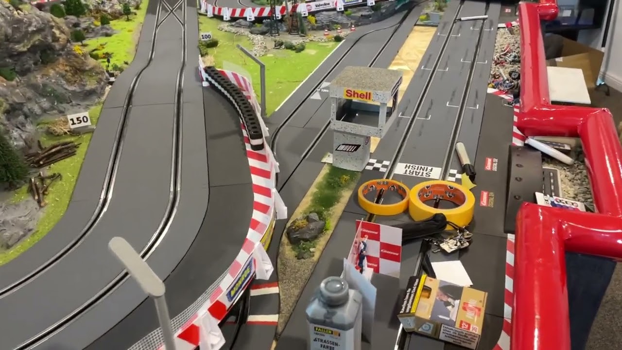 Carrera Digital 132 Fahrbahn lackieren  Part 1