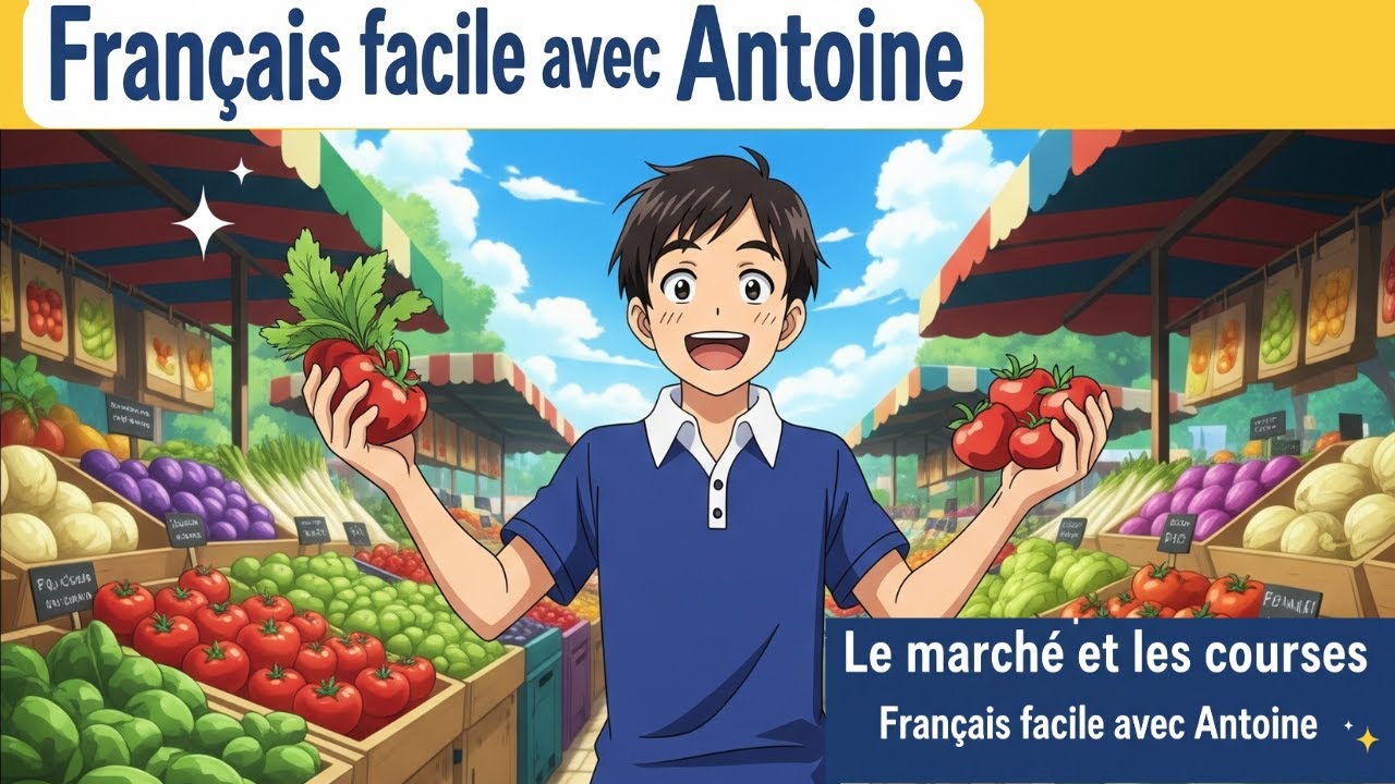 Easy French | Ep 10 | Aller au marché / Faire les courses 🛒 — Parler du shopping en français (A1)