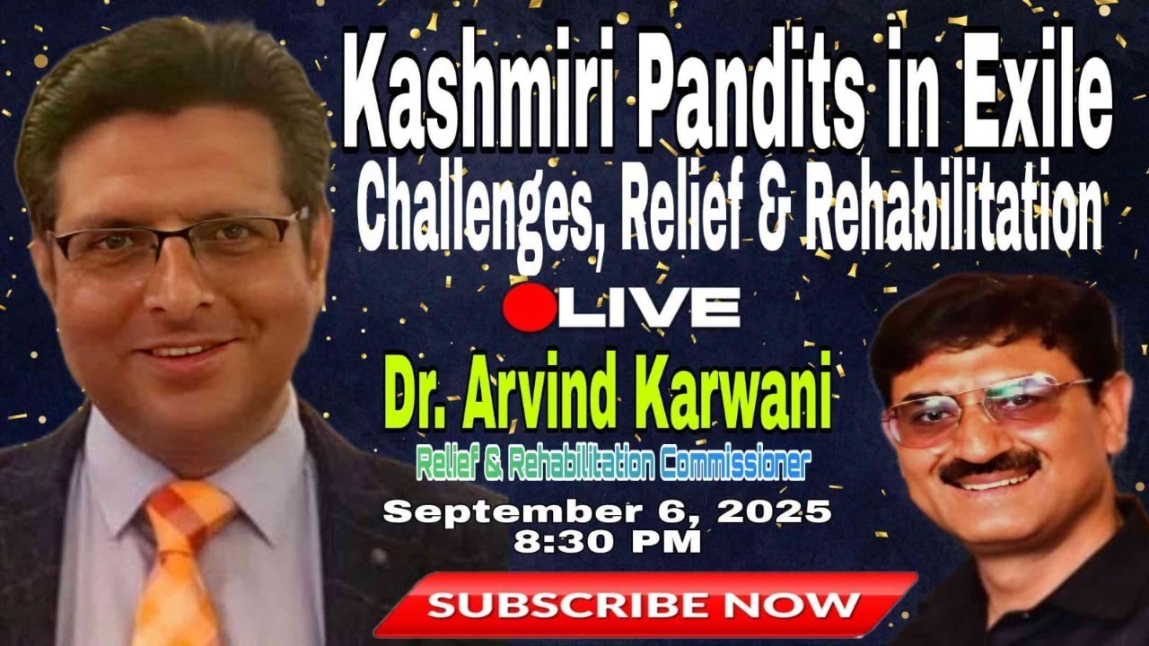 #KashmiriPandits in #Exile | #Challenges #Relief & #Rehabilitation || #Live with Dr. Arvind Karwani