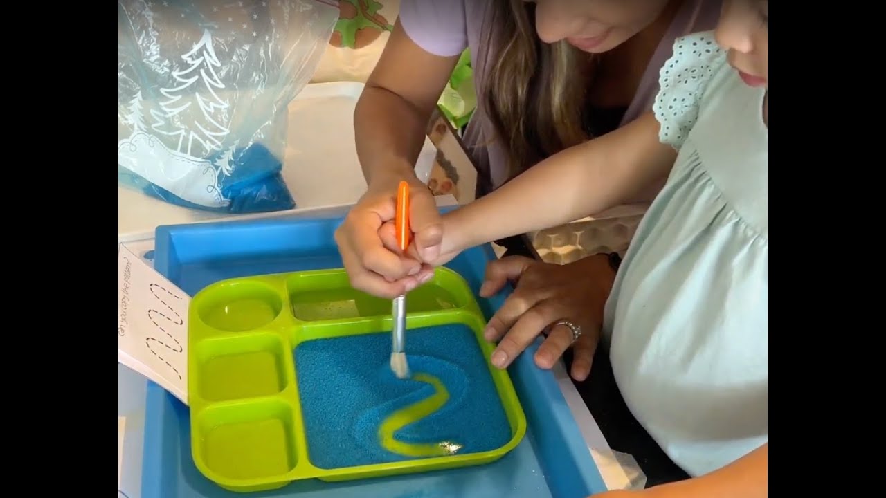 Salt Tracing Activity - Little Bear Little Boat inspired